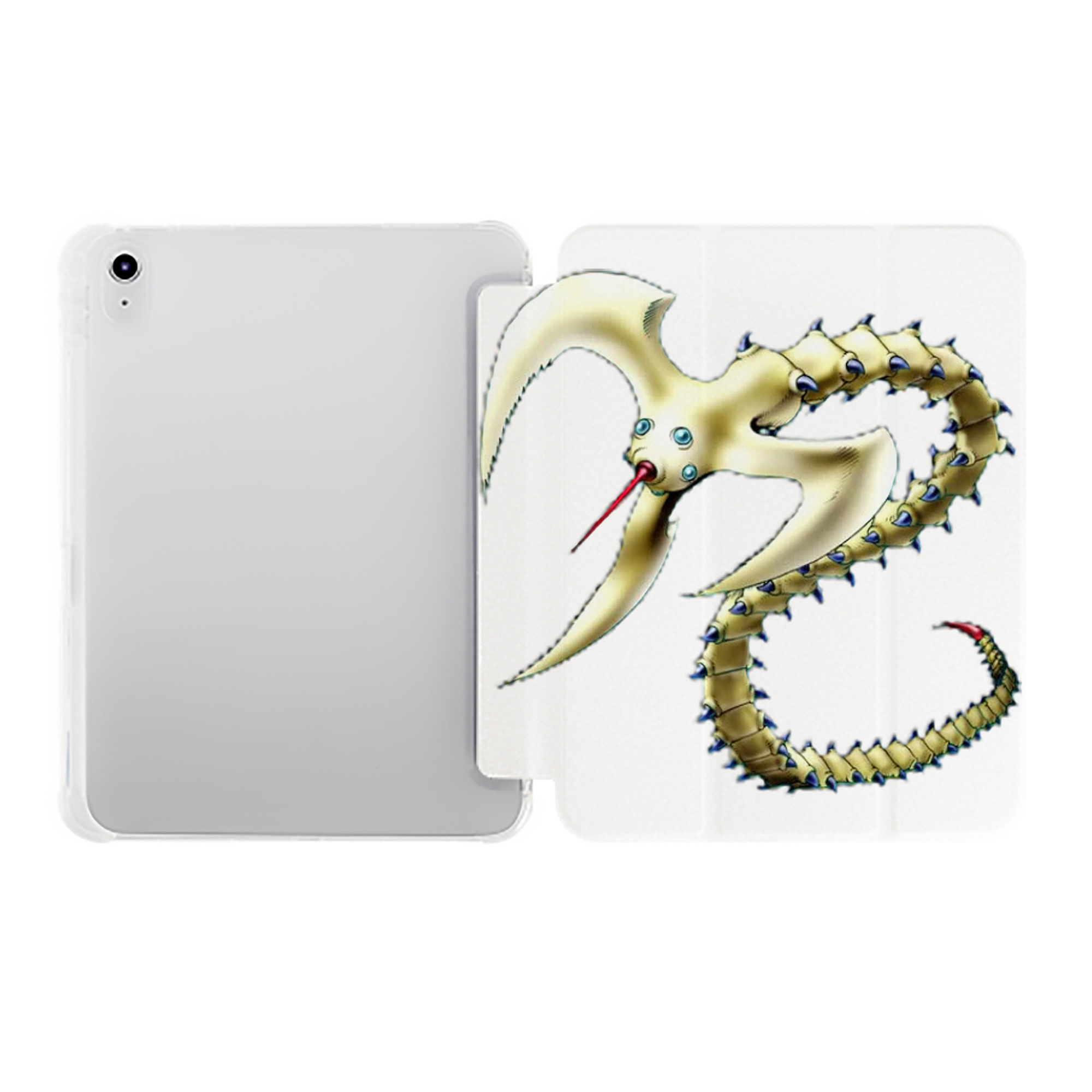 （画像用） 遊☆戯☆王 Yu-Gi-Oh! IPad ケース ペン収納付き 三つ折りスタンド PUレザー×シリコン 対応機種9.5/10.5/10.9インチ